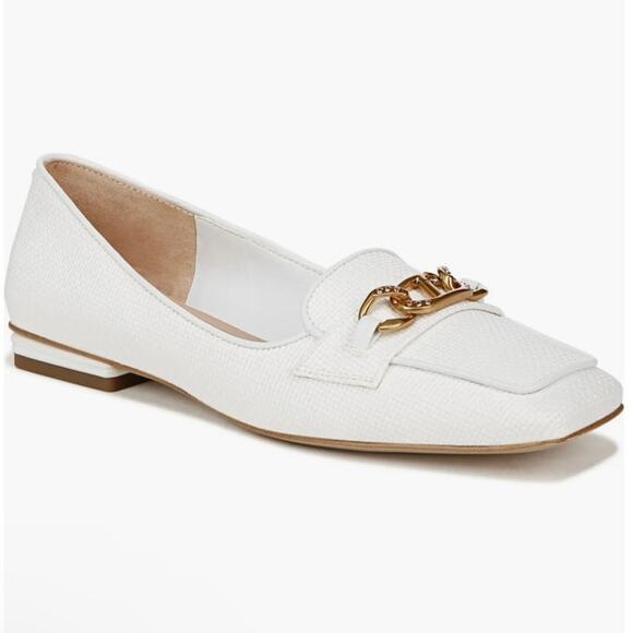 Franco Sarto Tiari Chain Square Toe Loafer Sz 6M NEW - Picture 2 of 11